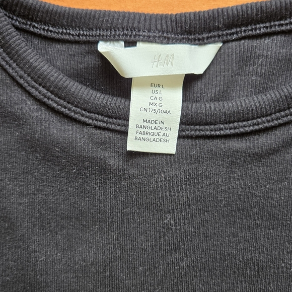 H&M Black Ribbed Tank Top - Picture 5 of 7